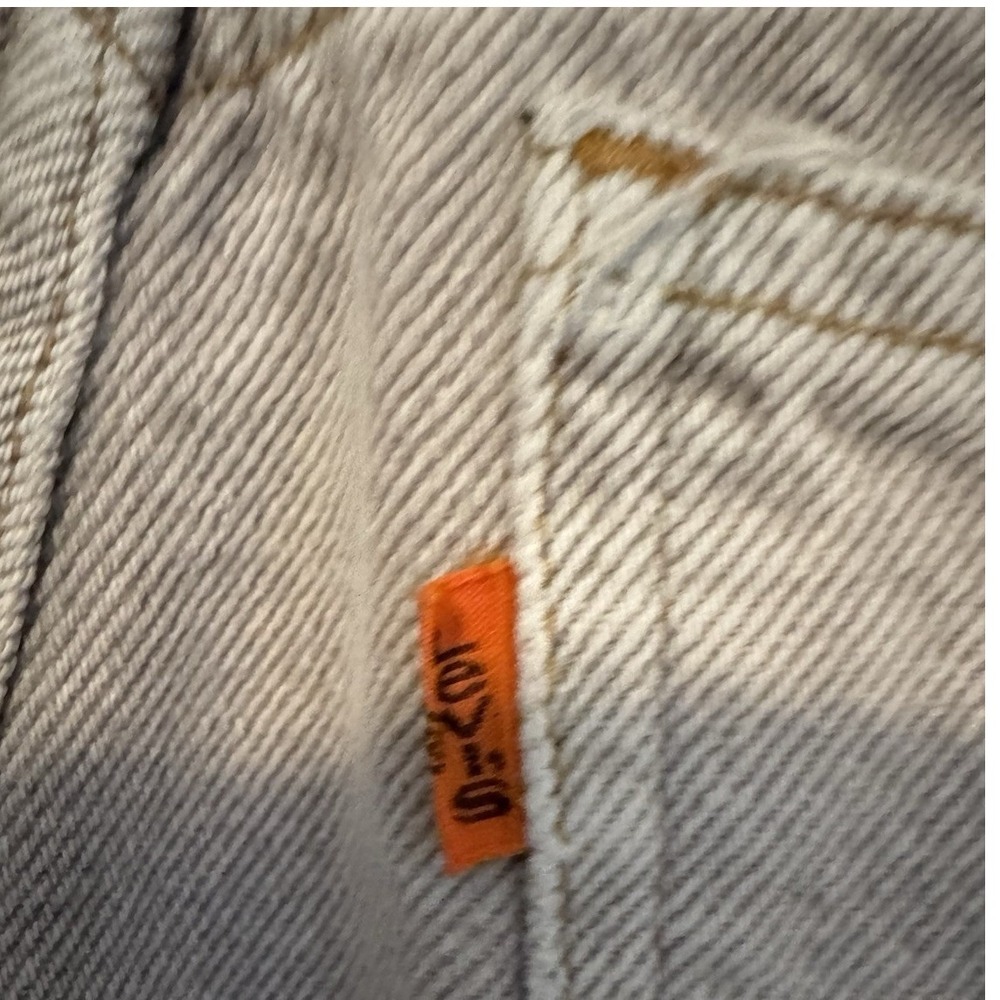 VTG Levi's 805 Orange Tab Gray Wash Jeans Cotton Denim Straight 29x32 - Picture 10 of 13